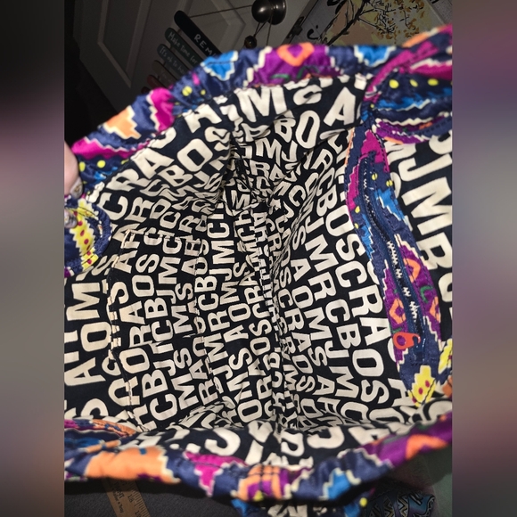 Marc By Marc Jacobs Quilted Pattern Tote Bag - Multicolor EUC - Picture 6 of 13